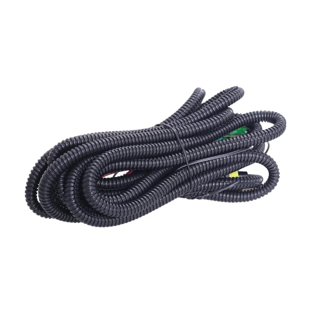 Auto-Nebelscheinwerfer-Kabelbaum-Sockeldraht-Kit 12V 40A Verkabelungsrelais LED-Anzeigeschalter für Toyota Zubehör