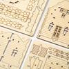 Hallisun 3D Wooden Puzzle DIY Retro Cottage Villa House with LED Light Model Assembly Kit 3D Puzzle Brain Teaser Hobby Game Toy for Adults DIY