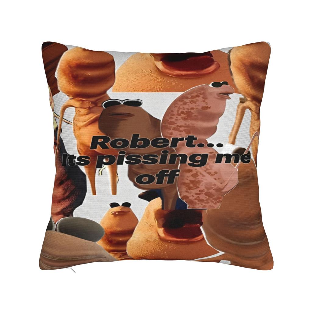 Marcus the Worm Funny Meme Printed Pillowcase Cushion Cover  Throw Pillow Cover Y2K Seat Decoration Zippered Multi-Size