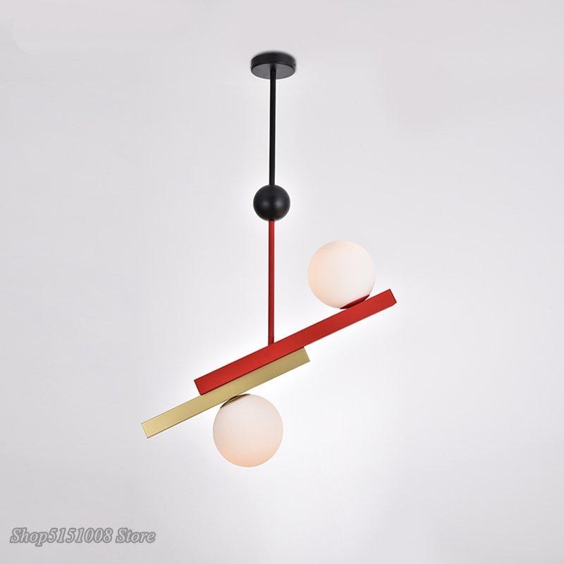 Nordic LED Glass Pendant Lights Modern Art Creative Design Indoor Home Decor Lighting Fixtures Loft Color Hanging Lamp Luminaire