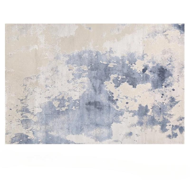 Modern Style Carpets for Living Room Minimalist Bedroom Decor Blue Carpet Thick Plush Study Floor Mat Fluffy Soft Cloakroom Rug