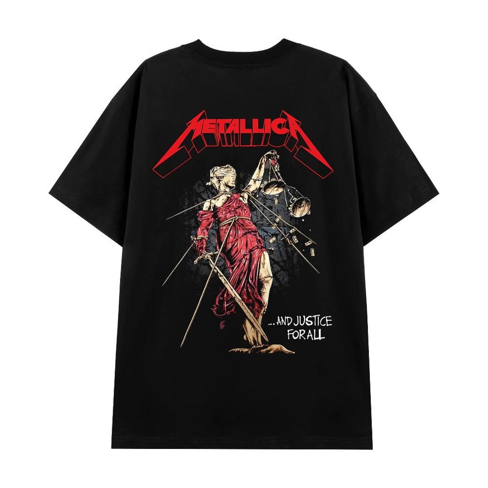 Вдохновленная Metallica Футболка унисекс с логотипом тура And Justice For All Винтажная XXL