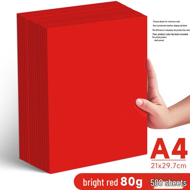 Leuchtend rotes A4/A5 70g Druckpapier für Büro und Basteln