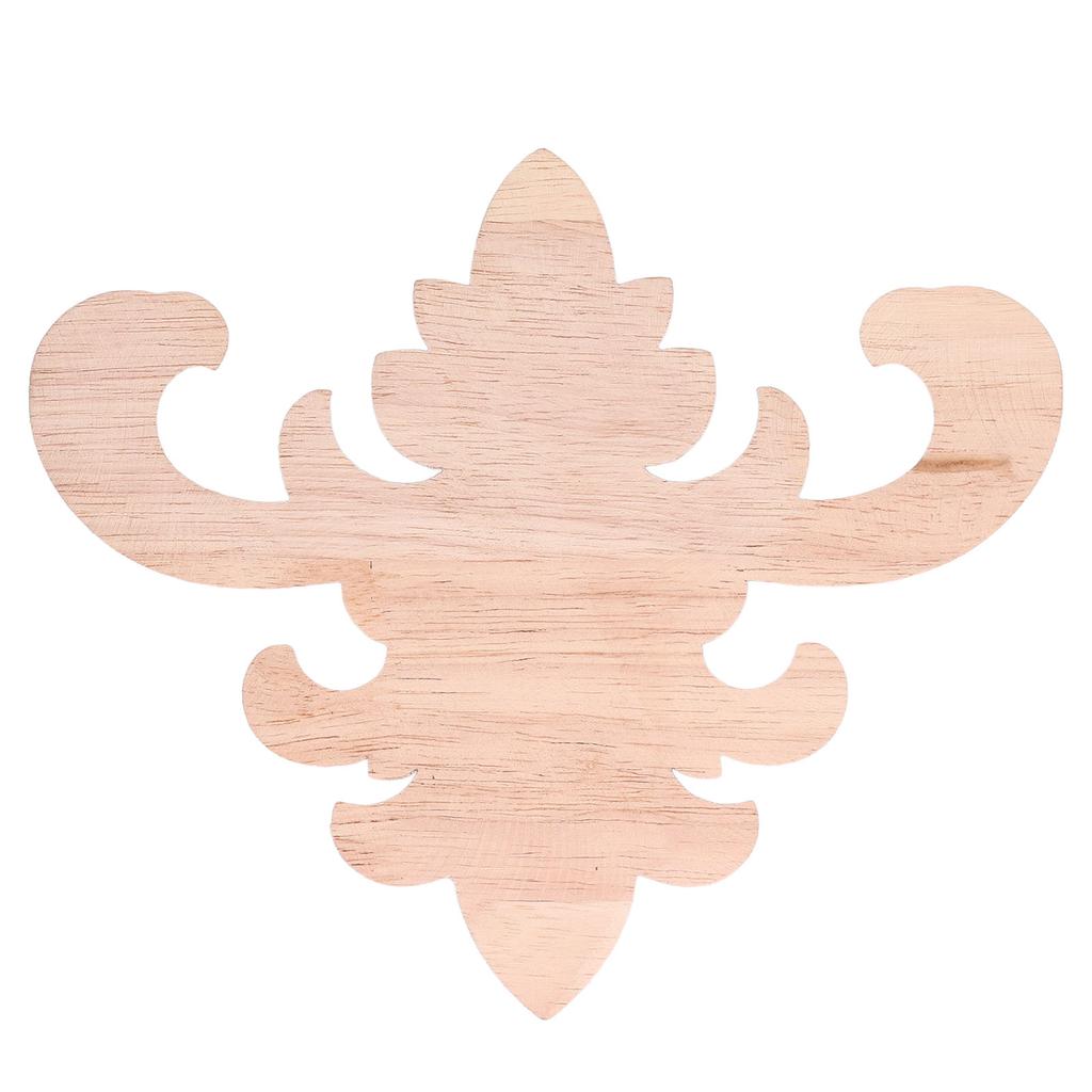 Wood Applique sy Installation Natural Eco Friendly Exquisite Pattern Wood Carving Applique