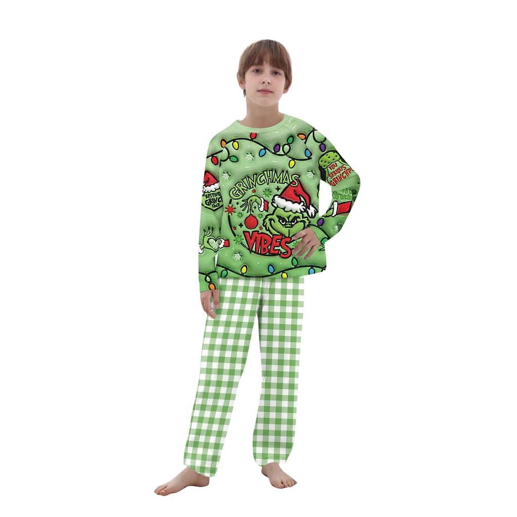 Passende Familiensets mit Weihnachtsmotiven, Langarmshirts und Hosen