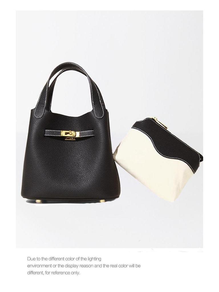 Bolsa de Hombro y Cruzada Sencilla para Mujer 2025 Verano Diseño Coreano de Nicho Bolso Cubo de Gama Alta