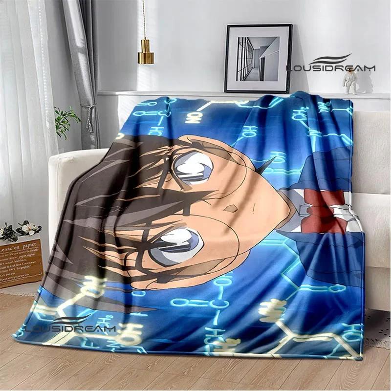 Detective Conan Cartoon Printed Blankets Picnic Blanket Warm Flannel Blankets Home Bed Linings Blankets for Beds Birthday Gift