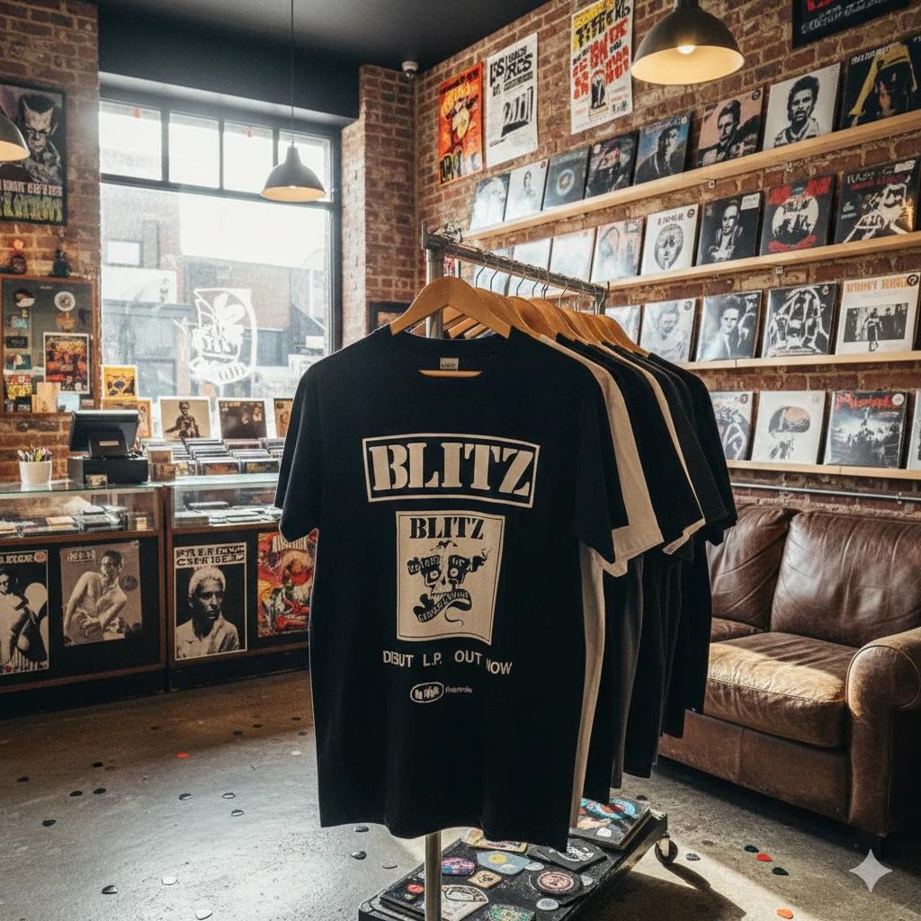 

Blitz Voice of a Generation Punk Band Graphic T-Shirt Black Unisex - T435 M