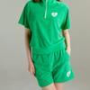 Goxo Terry Half Zip Green Give Me Buddy