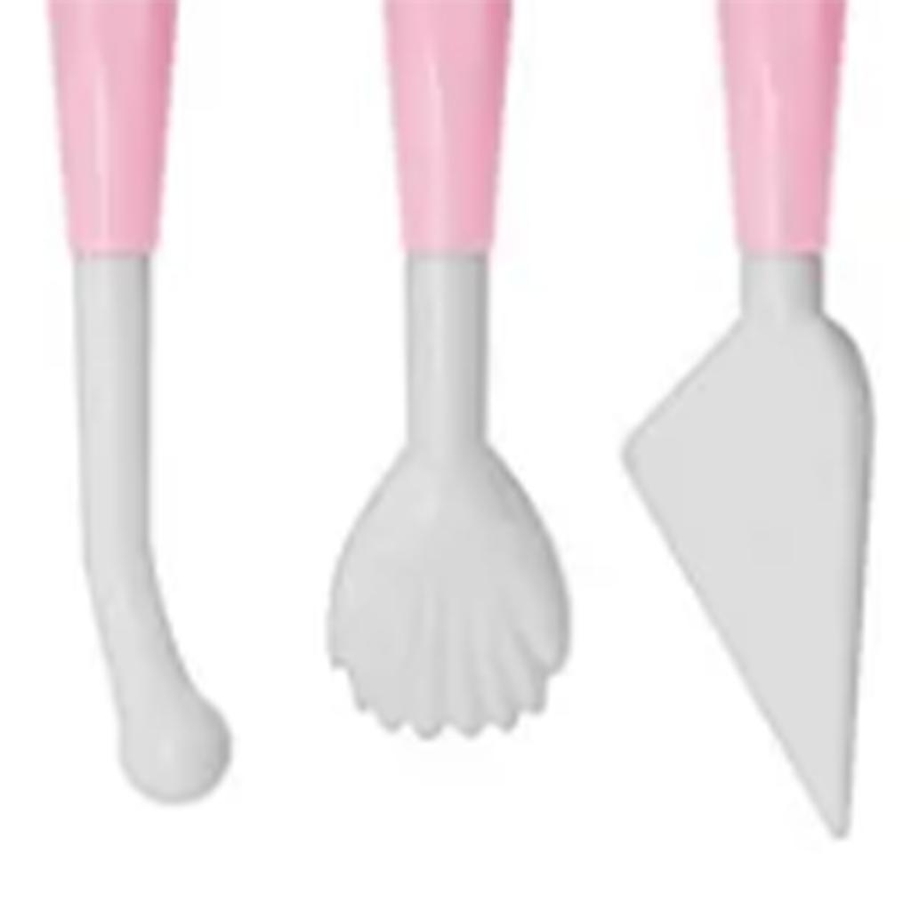 8Pcs Fondant Modeling Tools Safe Plastic Rich Style Detachable Head Cake Sculpting Tools for Home Kitchen DIY