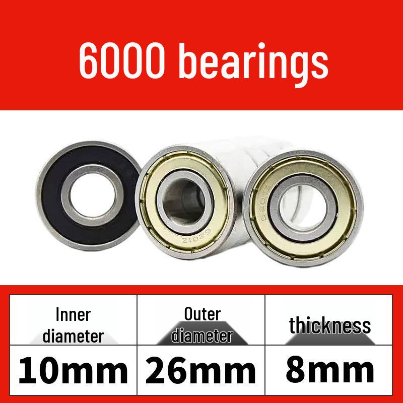 Luoyang Yüksek Kaliteli Dayanıklı Aşınmaya Dayanıklı Derin Kanallı Bilyalı Rulman 6200-6206 Serisi