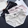 Ladies Spring and Autumn Cartoon Printed Bear Cotton Underwear