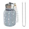 300ml Luxus Strass Edelstahl Isolierbecher Funkelnd Tragbar Perlenkette Wasserflasche Tragbar Reise Vakuumflaschen