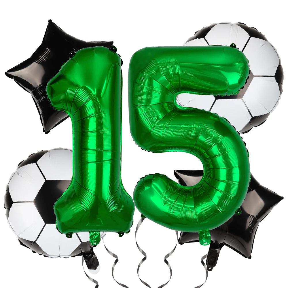 

32inch Number Balloon Helium Foil Football Digit Globos Child Kids Gift Happy Birthday Boy Party Supplies Baby Shower Decoration Other
