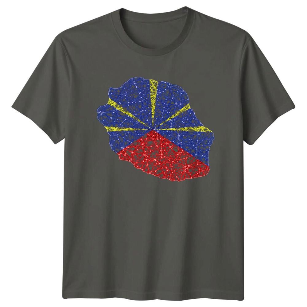 Reunion Island Landmark Unisexs TShirt Unisexs Tee Graphic Unisex Top S
