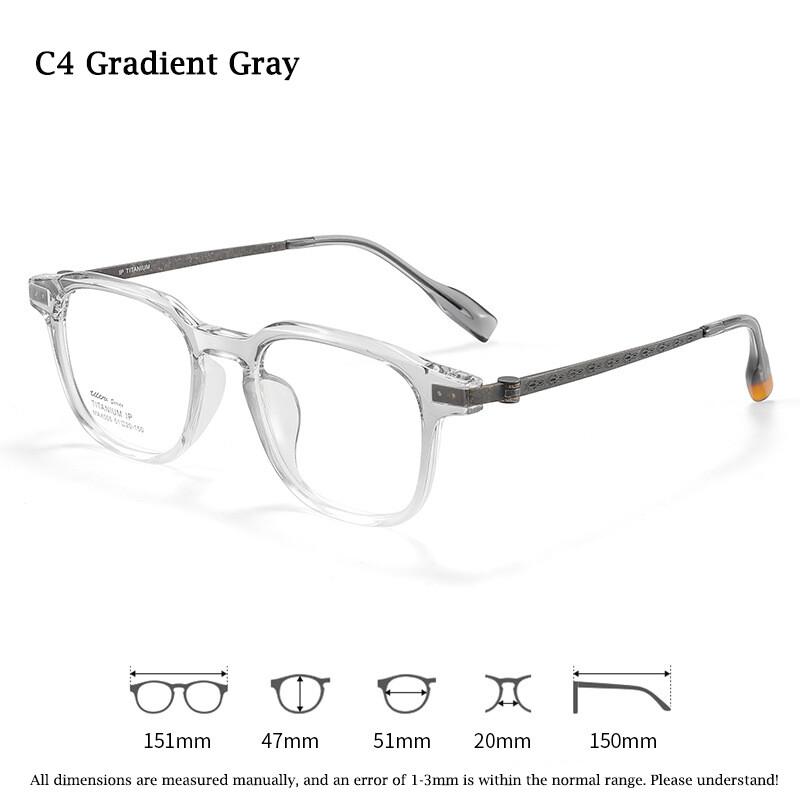 

TR90 Pure Titanium Anti-blue Light Men s Reading Glasses Ultralight Geometric Design Fashion Myopia Prescription Eyeglass Unisex 0