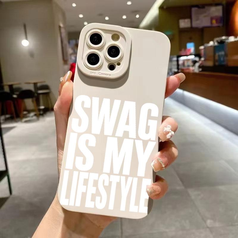 Swag Lifstyle Silicone Phone Case For Samsung S26 Ultra Fundas Galaxy S25 Plus S24 S23 S22 S21 S20 FE A55 A35 A15 A54 5G Cover