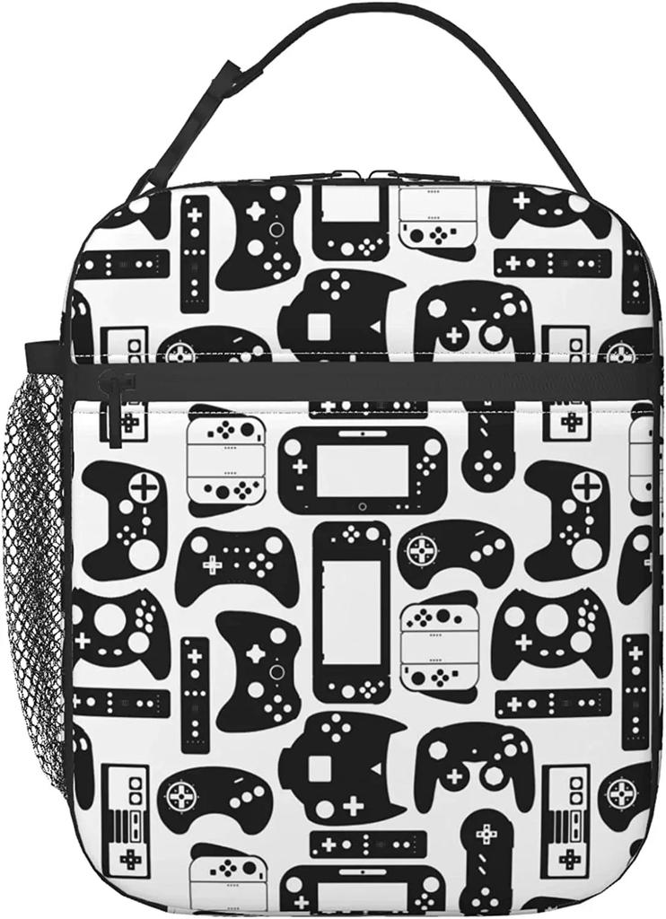 Videospiel-Controller Brotdose Kinder Jungen Mädchen Isoliert Tasche für Mittagessen Damen Herren Thermische Lunchtaschen Bento Box Erwachsene