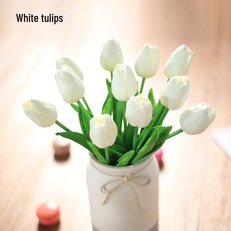 

Міні-підроблена квітка тюльпан PU для домашнього декору та весільного букета null