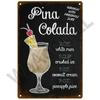 Metal Sign Vintage Tin Signs Retro Decorations Gin & Tonic Cocktail Plate Decorative Poster Plaque Bar Kitchen Home Wall Decor