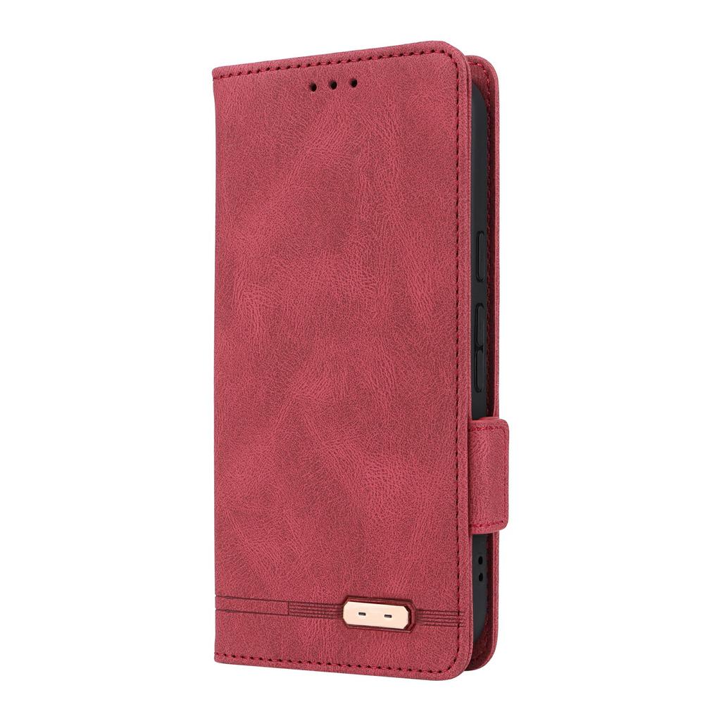 For Google Pixel 9a Case Leather Wallet Flip Phone Cover with Hardware Decor