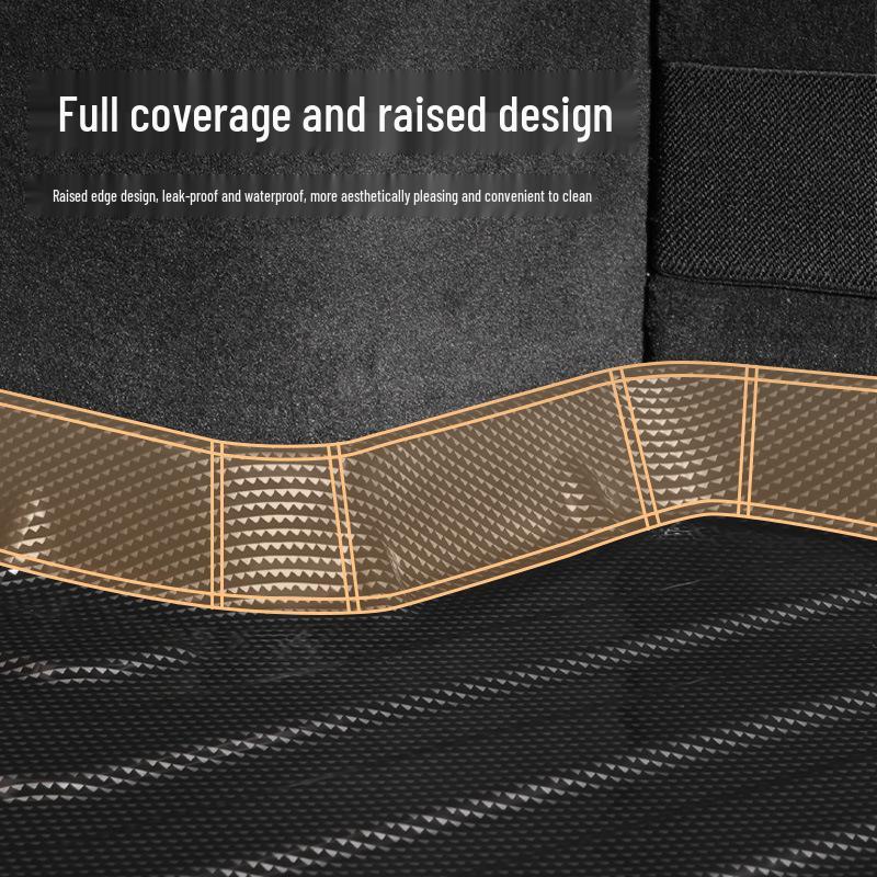 Compatible TPE Trunk Mat for BYD Models: Qin Plus/L, Song Plus/Pro, Seal, Dolphin, Yuan, Haishi, Han, Tang