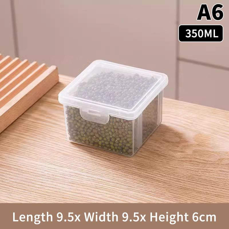 Герметичный пластиковый контейнер для хранения продуктов Прозрачные банки для круп, конфет, сушеных продуктов Контейнеры для хранения в холодильнике Бытовые кухонные A9