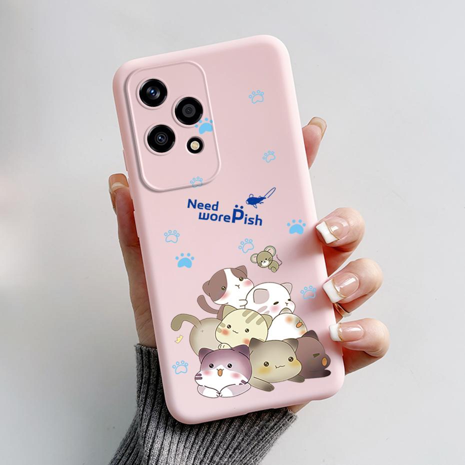 For Honor 200 Lite Case Stylish Painted Silicone TPU Phone Back Cover for Honor 200 Lite 5G Soft Case Honor200Lite 200Lite Funda