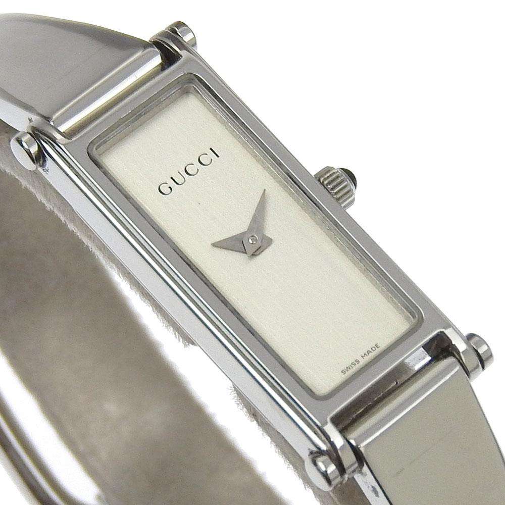Gucci Watches 1500L SilverDial Stainless Steel Quartz Analog Display Women Used