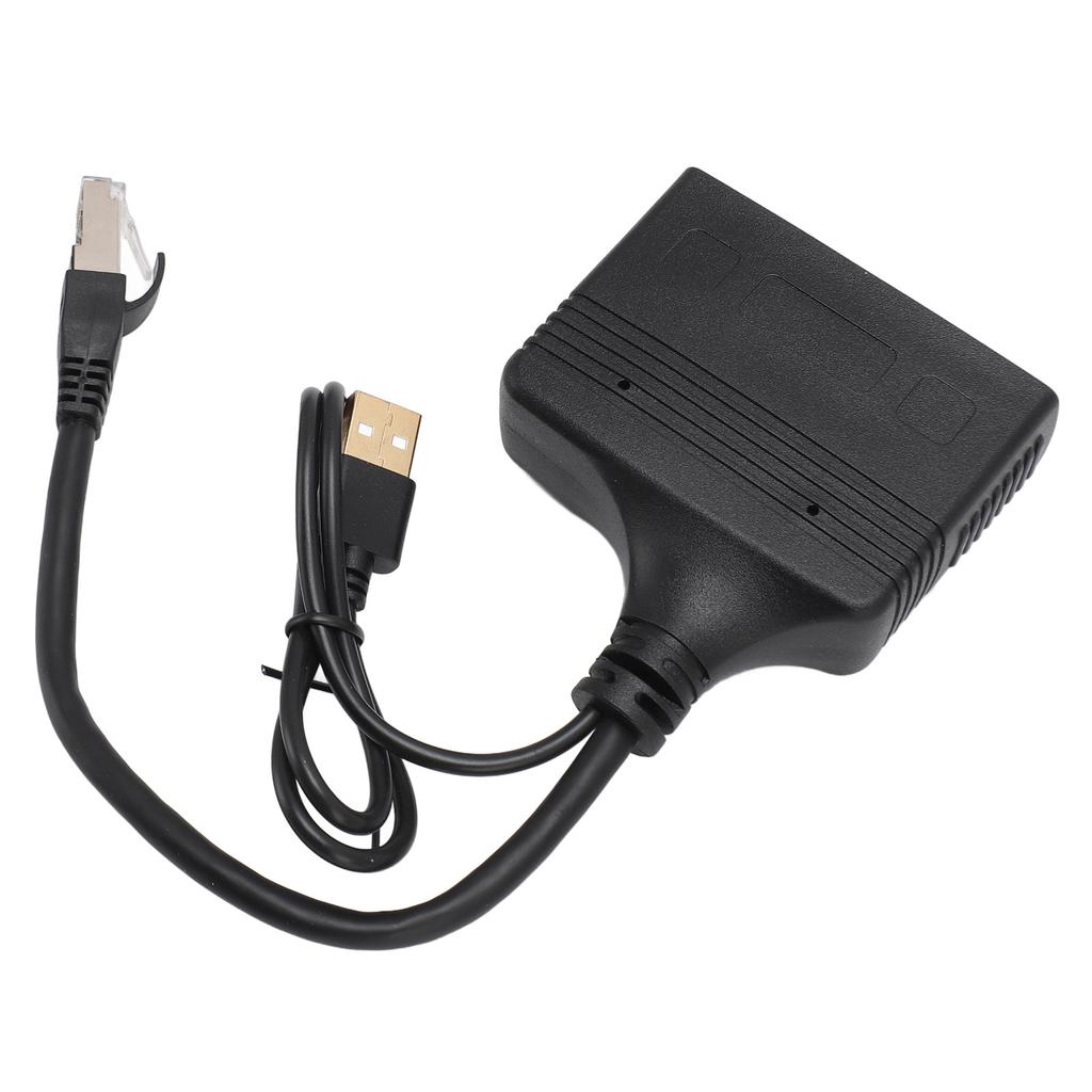 Ethernet Splitter 1 in 4 Out RJ45 Interface 1000Mbps Gold Plated Pin Safe Stable Signal LAN