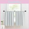 Contemporary Short Curtain For Commercial Spaces High Light Blocking Fabric Grey 132*46cm Piece)