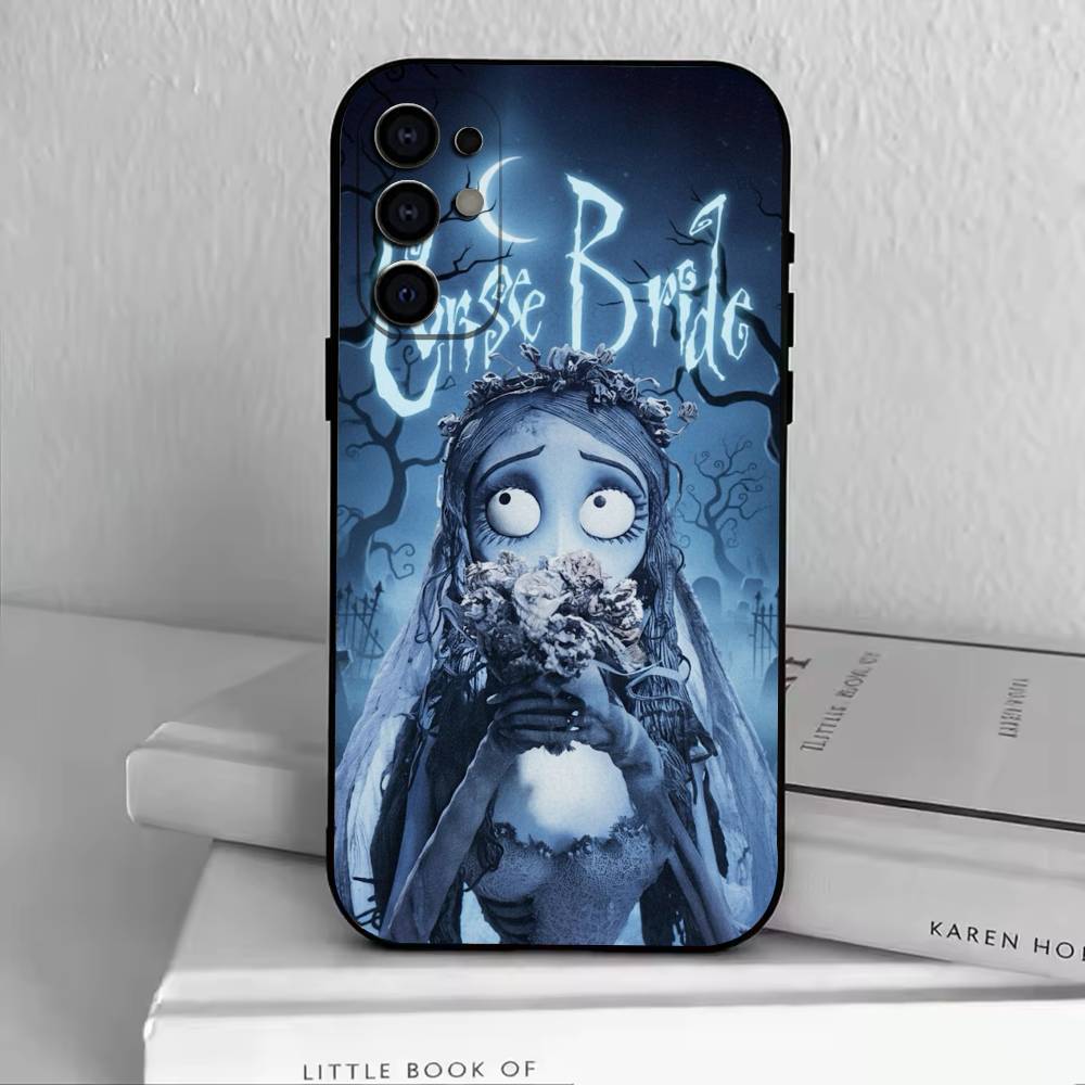 Corpse Bride-E-Emily Handyhülle Für Samsung S25,S24,S21,S22,S23,S30,Ultra,S20,Plus,Fe,Weiche Silikon-Schwarze Abdeckung