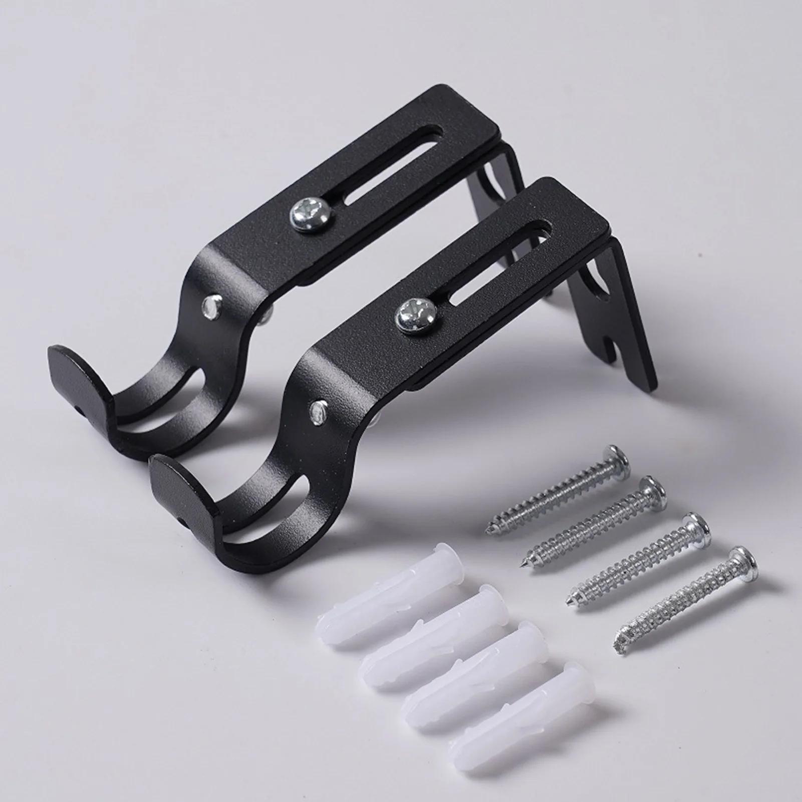 

2pcs Iron Universal Curtain Rod Rack Adjustable Length 8.8-11.5cm Roman Rod for Home Furniture Accessories