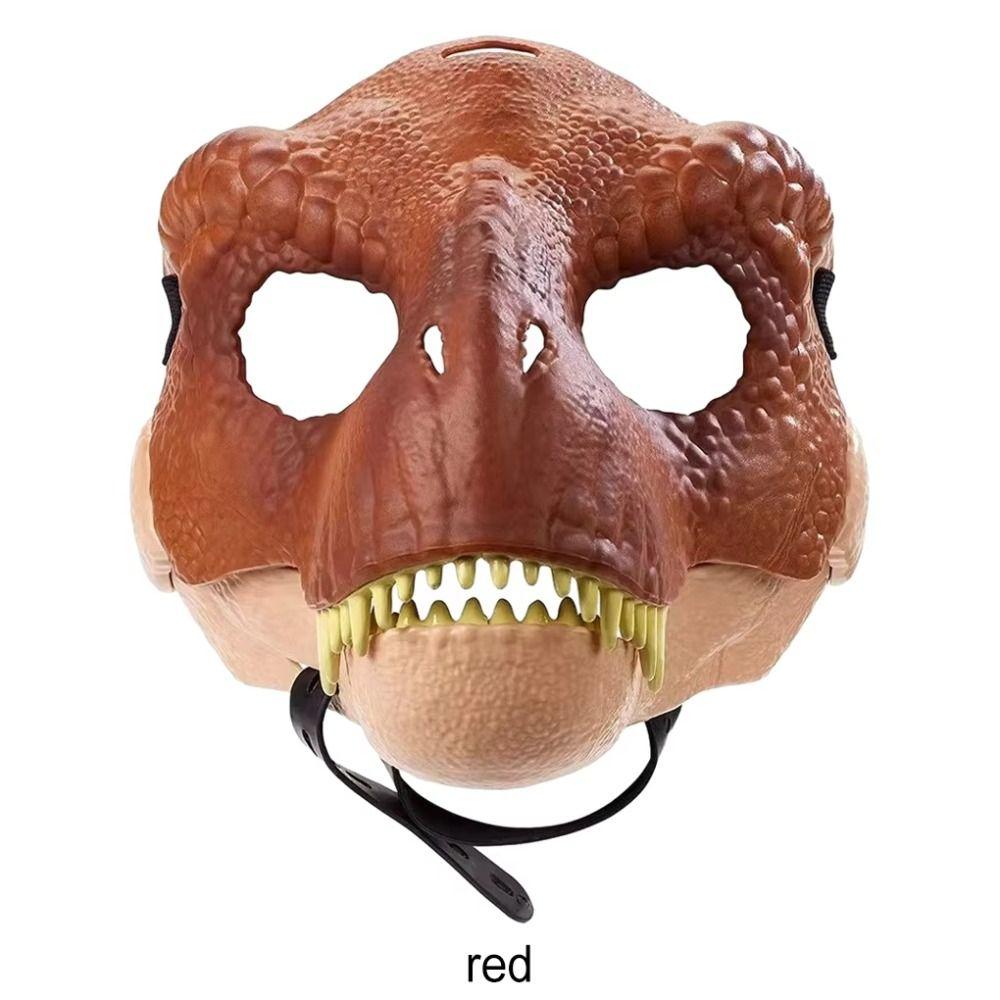 Moving Jaw Halloween Dinosaur Mask Cosplay Props Raptor Dino Mask Dinosaur Headgear  Gifts