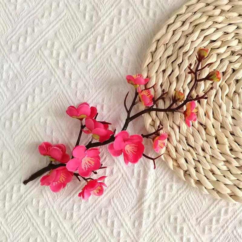 Artificial Flowers Plum Blossom Branch Simulation Plum Blossom Flower Bouquet Silk Flower Wedding Party Table Home Decoration