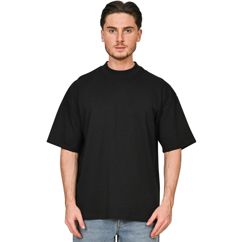 Casual Classics Unisex-T-Shirt für Erwachsene, Interlock, gekämmte ringgesponnene Baumwolle, verlängerter Ausschnitt, übergroß
