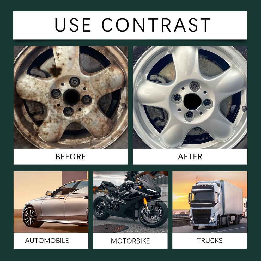 100ml Multi-Purpose Rust Remover Spray Car Metal Cleaner Protector Remove Rust Prevent Corrosion Without Damaging Paint Tools