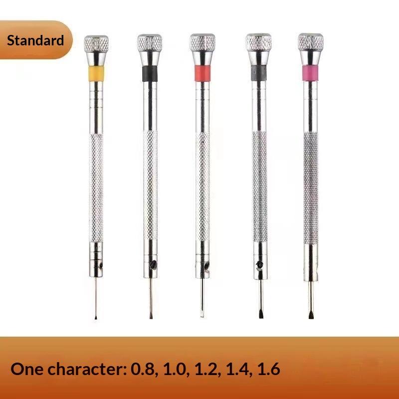 5Pcs Set 0.8-1.6Mm Steel Screwdriver For Watch Repairing Portable Watch Tools Band Removal With Mini Link Pins Watchmaker Tools