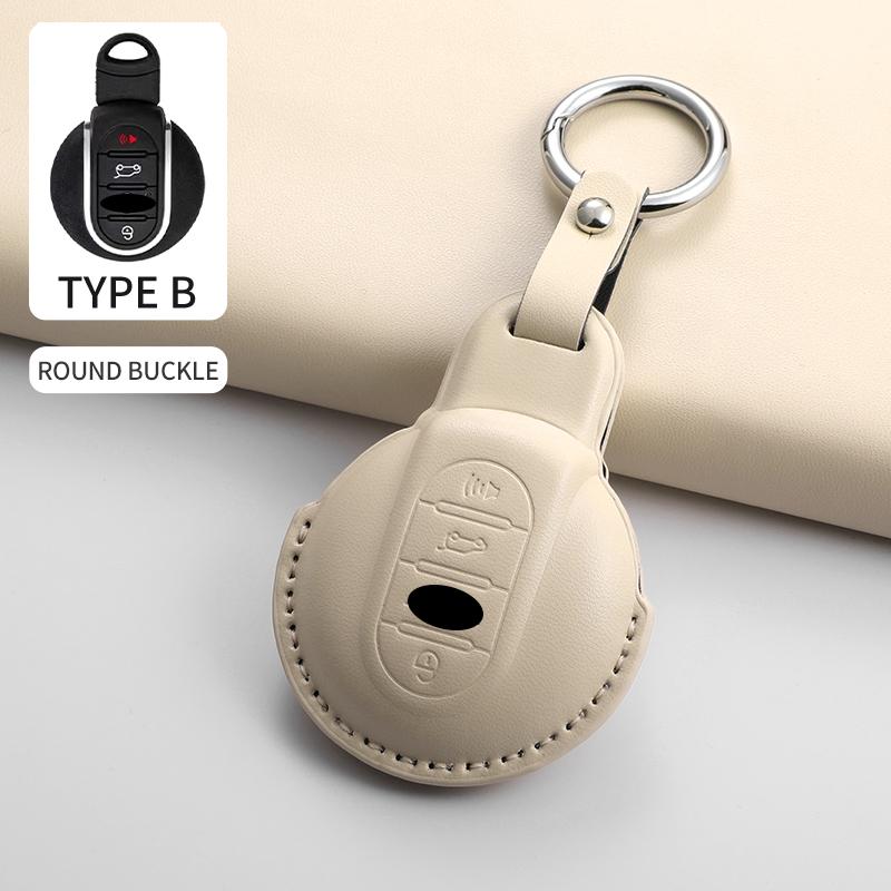 

For Bmw Mini Cooper Jcw Countryman Aceman Cabrio F55 F56 F57 F54 F60 Car Remote Key Case Cover Shell Keychain Garnish Accessorie