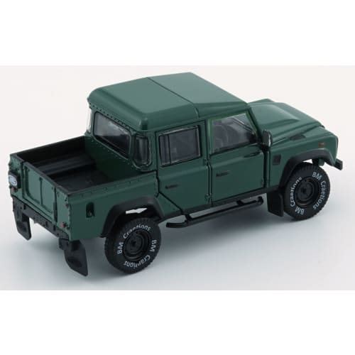 Scherer Designs B-M Creations Land Rover Defender 110 Pickup 16 Green LHD 1/64 Scale Model 64B0197