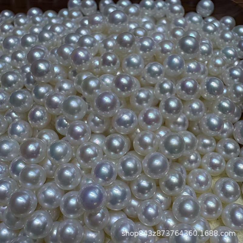 

4.5-5mm Round Freshwater Pearls, Almost Flawless Luster, Bright White Summer 2025 білий