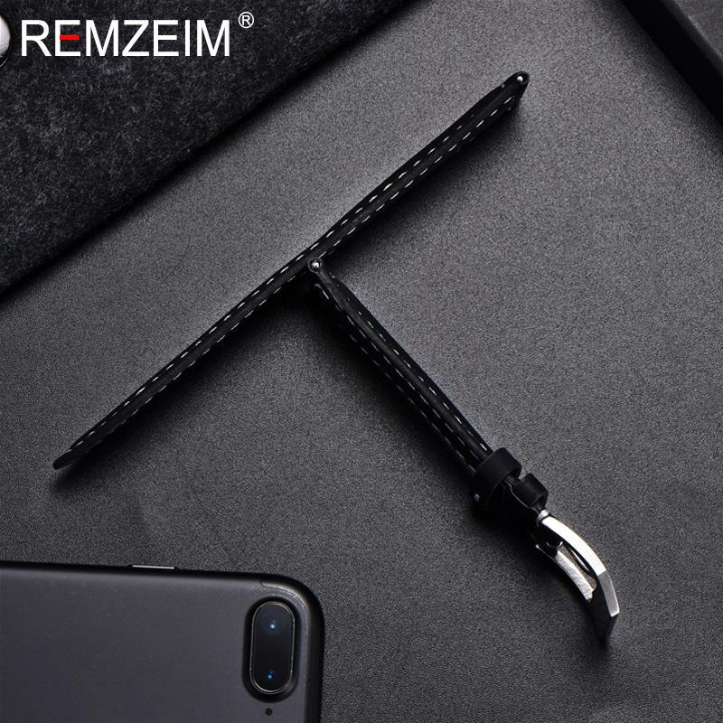 18mm 20mm 22mm 24mm Matte Leather Watchband Men Women Strap Luxury Brand Red Blue Green Watch Band Accessories