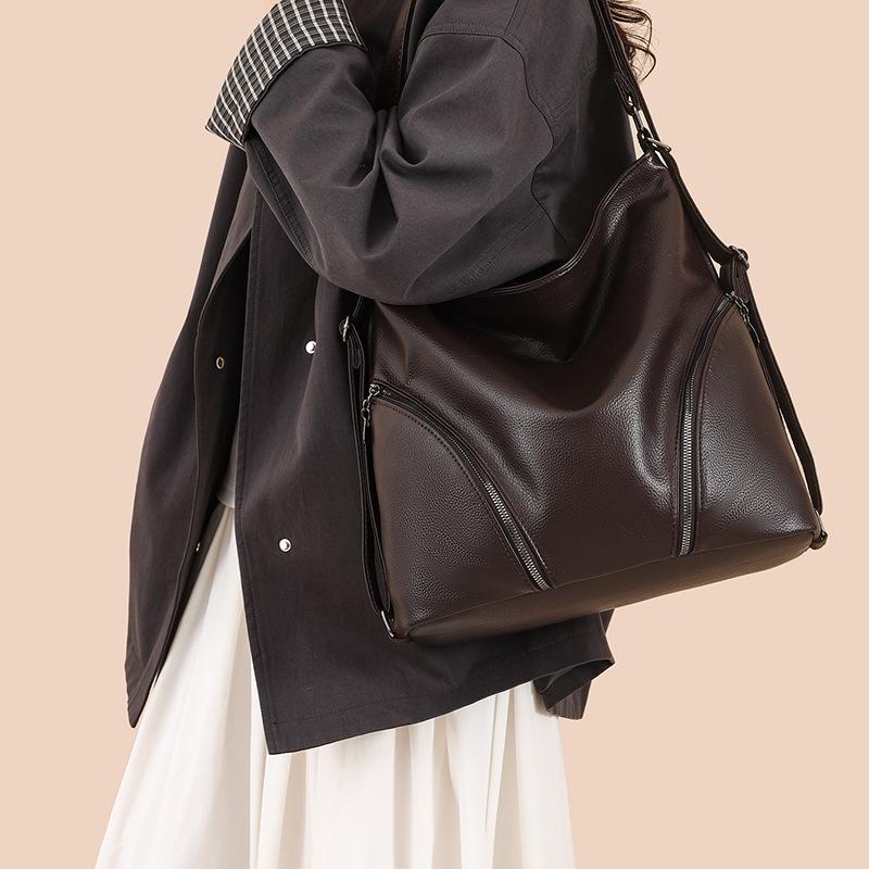 Luxury-Style Double-Shoulder Bag - Feminine, High-Quality, Large Capacity Women's Shoulder Sling Bag, Tote Bag