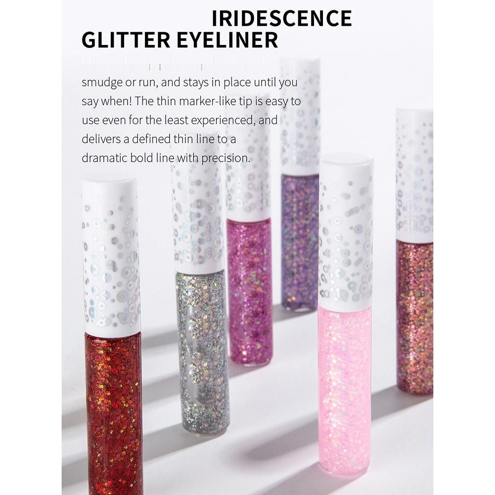 HANDAIYAN 12pcs 5g Liquid Glitter Eyeshadow Waterproof Beauty Makeup Tool