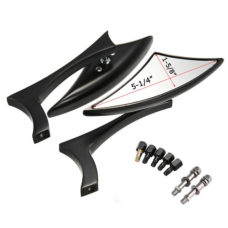 M8 M10 Motocyklová zpětná zrcátka pro Harley Dyna Electra Glide Road Glide Sportster 883 1200 Softail Pohled zezadu