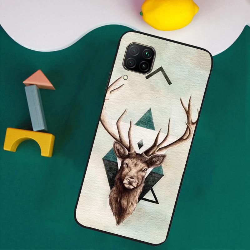 Deer For Huawei Nova Y73 Y72 Y70 Y90 Y60 Y61 Y91 12s 12i 11i 8i 9 10 SE P40 Lite P30 P60 Pro Case