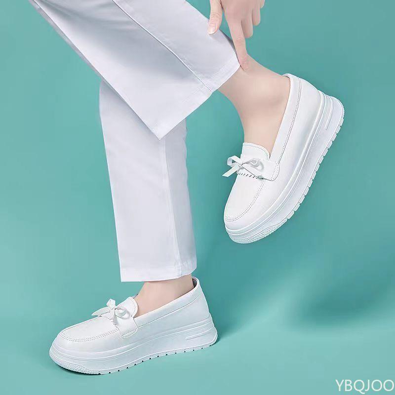 Fashion Summer Nurse Women's Soft Sole Breathable and Non Tiring Foot Deodorizer Comfortable Anti Slip Height Increasing Work Shoes
