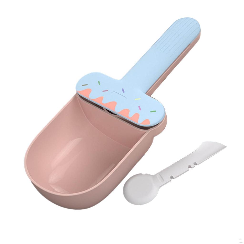 Cat Measuring with Ergonomic Bag Clip Handle Food Feeder Multifuctional Pet Scooper Cats
