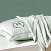 Solid Color Embroidery Washed Silk Pillowcase Four Season Universal Light Luxury Moisture Absorption Breathability Pillowcase