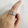 Stainless Steel Irregular Multi-Layer Ring Vintage Silver Color Starfish Open Adjustable Rings for Women Men Personality Jewelry